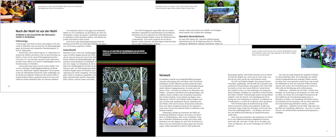 KASA 1 - Ausstellungskatalog fr eine Fotoausstellung zur Wahl in Zimbabwe